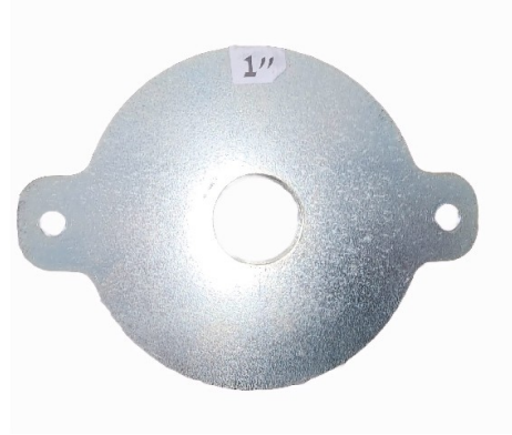 בסיס מתכת כולל הברגה למעבר צינור 