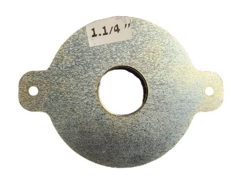 בסיס מתכת כולל הברגה למעבר צינור 