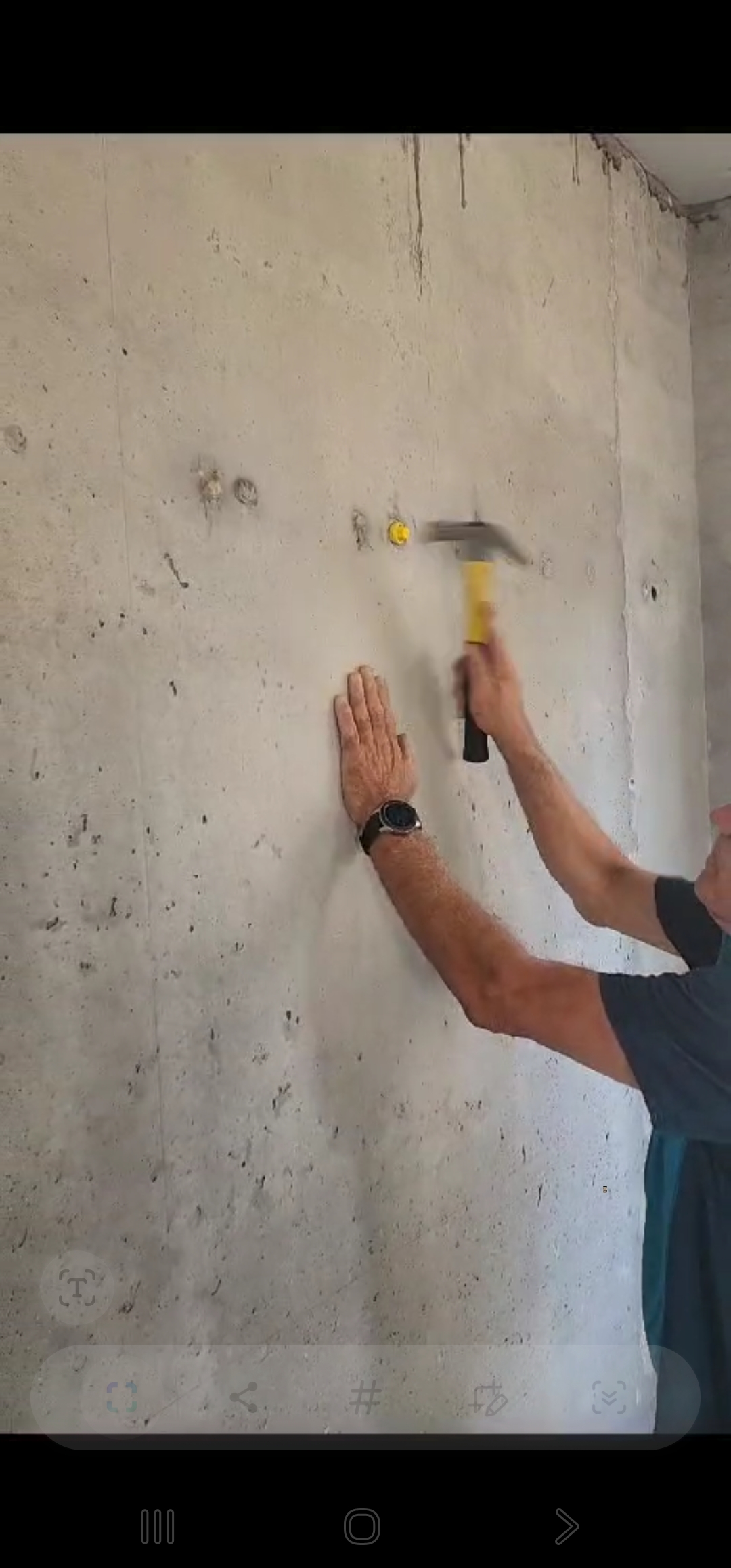 S.T Button אטם מגומי כולל זנב (תליש לביקורת ) לשיטת גרניט פורצלן/ברנוביץ